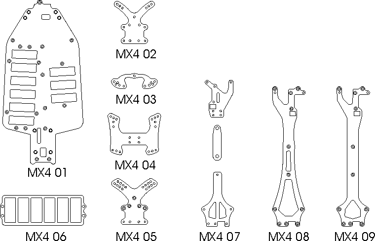 Yokomo MX4 parts