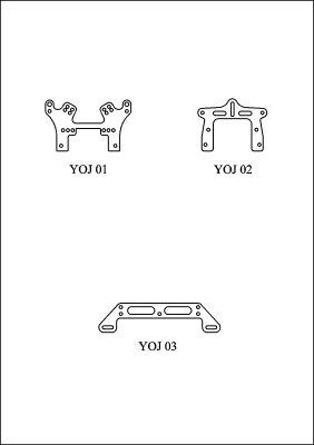 Yokomo YR4 J type mounts