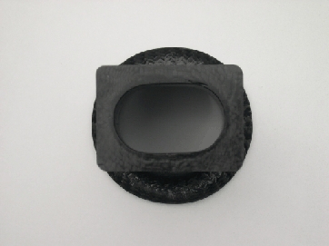 Carbon fibre trumpet view from bottom