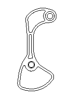 Dura Ace 7800 short cage ultralyte mech plate