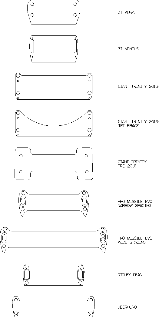 time trial cross braces