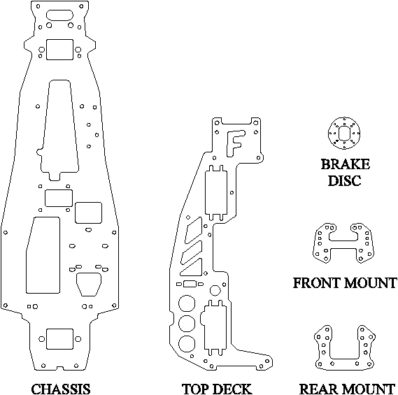 Kyosho Super GP10  / Superten FW03 parts