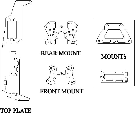 Kyosho Inferno 1/10th scale parts