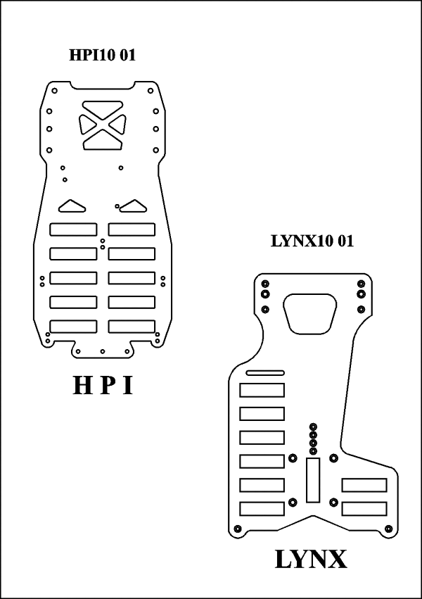 HPI and Lynx Pro 10 chassis