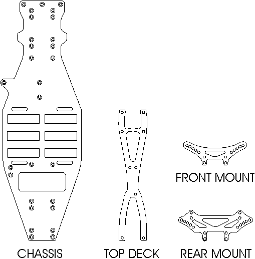 Tamiya TRF414M SSD parts