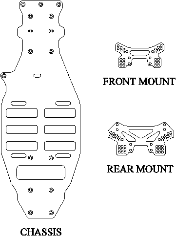 Tamiya TRF414 parts