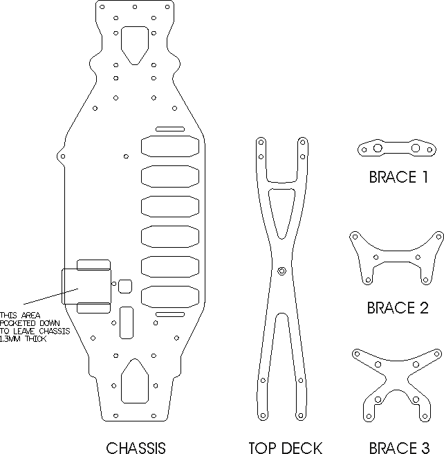 Tamiya TRF415M parts