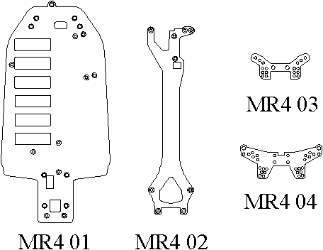 Yokomo MR4 parts