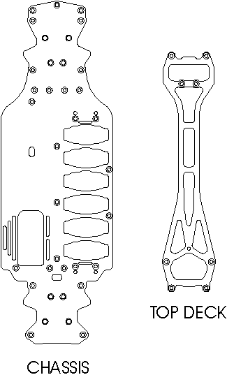 Yokomo MR4 TC SD chassis and top deck