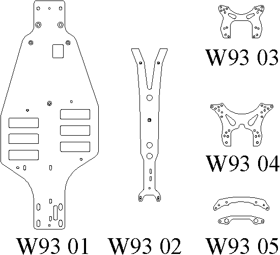 Yokomo YZ10 W93 parts