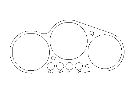 ZX9R '95-'97 Instrument surround