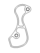 Record ultra-lyte 10 short cage mech plate