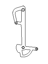 Sram X0 2011 long cage mech plate