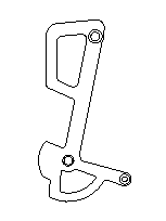 SRAM X0 medium cage mech plate