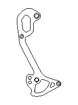 XT shadow 2011 long cage mech plate