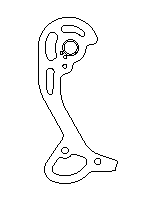 XTR Shadow M972 long cage outer mech plate